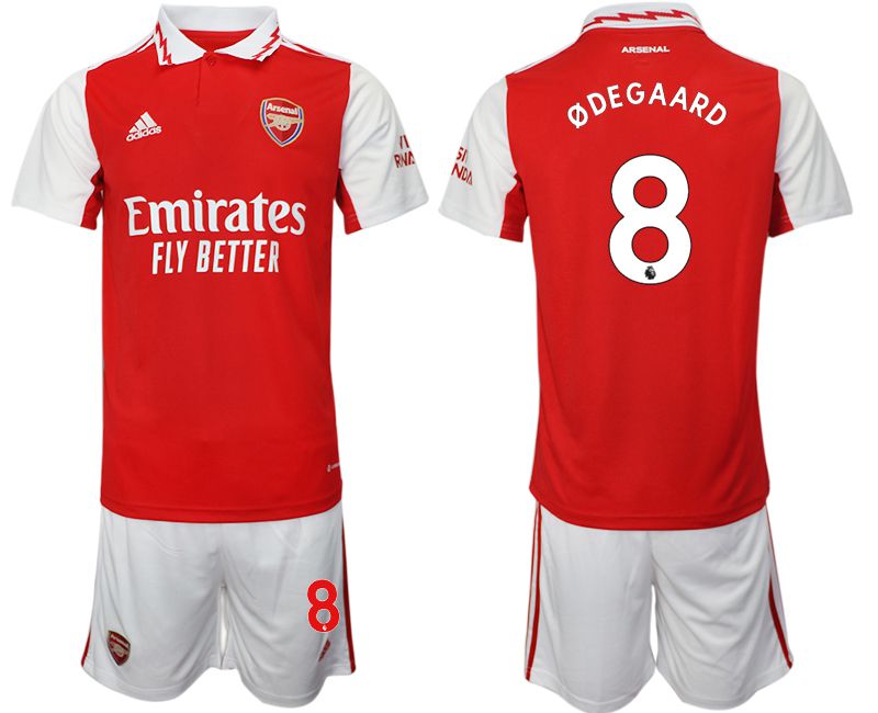 Men 2022-2023 Club Arsenal home red #8 Soccer Jerseys